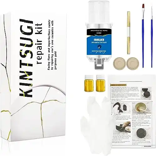 Kintsugi-Set MUFUN Kintsugi Reparatur-Set, Reparatur-Keramikschalen