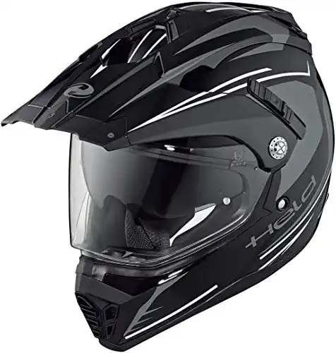 Crosshelm mit Visier Held Alcatar Endurohelm Dekor
