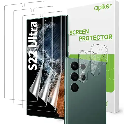 Samsung-Galaxy-S22-Ultra-Schutzfolie apiker 3+2 Stück Schutzfolie