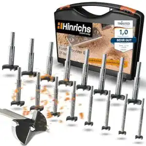 Forstnerbohrer Hinrichs Set 17 teilig im Koffer – Forstner Bohrer Set