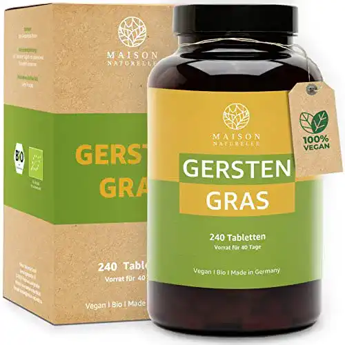 Gerstengras Maison Naturelle ® Bio Tabletten (240 Stück)