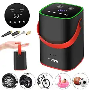 Ballkompressor VANPO Akku Luftpumpe, Elektrische Luftpumpe Kompressor