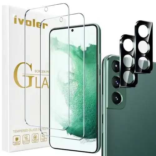 Samsung-Galaxy-S22-Panzerglas ivoler 2 Stück Schutzfolie