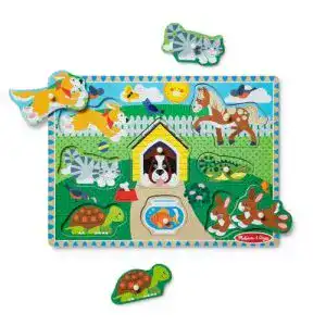 Steckpuzzle Melissa & Doug 19053 ausHolz-Haustiere
