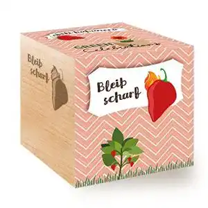 Ecocube Feel Green 296664 Celebrations , Chili Habanero, Holzwürfel