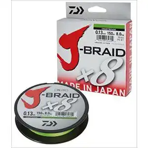 Angelschnur Daiwa J-Braid 8 Braid 0.35mm, 36,0kg/39,0lbs