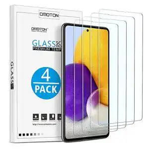 Samsung-Galaxy-A72-Panzerglas OMOTON, 4 Stück, 2.5D Kante
