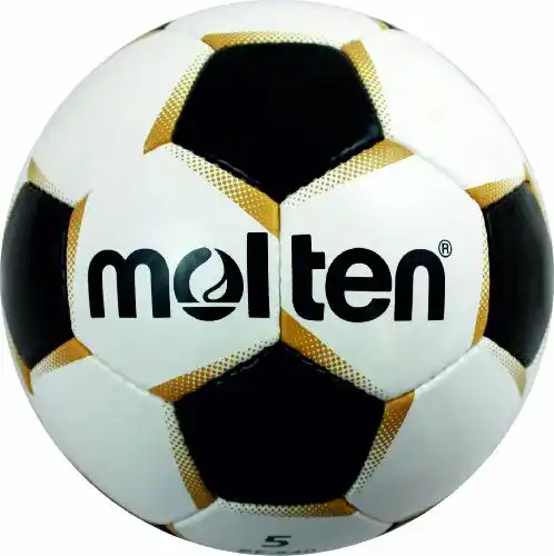Fußball Molten PF-540, mehrfarbig (Weiß/Schwarz/Gold), 5, PF-540
