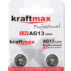 LR44 kraftmax 2er Pack Knopfzelle Typ 357, AG13 / LR1154