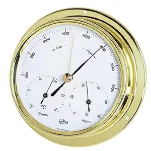 Barometer Barigo Wetterstation Analog Messing