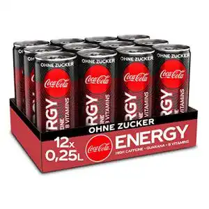 Energy-Drink(s)-ohne-Zucker Coca-Cola Energy, 12 x 250 ml