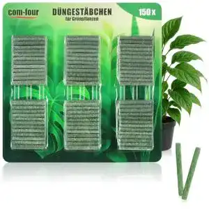 Dünger für Zimmerpflanzen com-four ® 200x Düngestäbchen