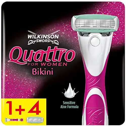 Die beste Wilkinson-Damenrasierer Wilkinson Sword Quattro Bikini 2026 Test Bestseller Wilkinson-Damenrasierer Wilkinson Sword Quattro Bikini