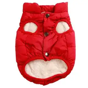 Wintermantel Hund JoyDaog, mit Fleece gefütterte Hundejacke