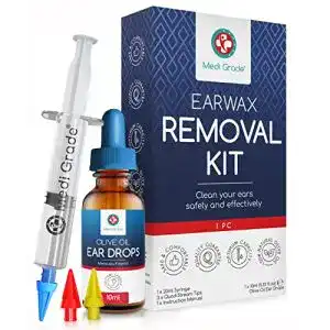 Ohrentropfen Medi Grade Spritzen, Set mit Olivenöl-Spray