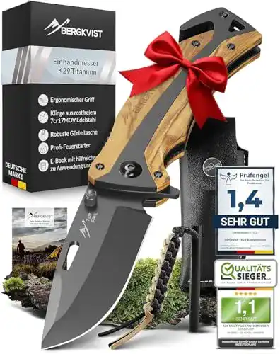 Bergkvist-Messer BERGKVIST ® K29 Titanium Klappmesser