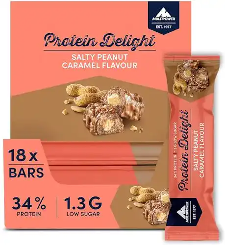 Die beste Proteinriegel Multipower Protein Delight Eiweißriegel, 18 x 35 g 2026 Test Bestseller Proteinriegel Multipower Protein Delight Eiweißriegel, 18 x 35 g