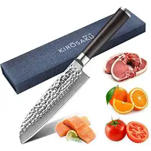 Santoku-Damastmesser Kirosaku Premium Santoku Messer 18cm