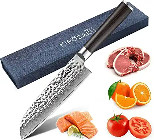 Santoku-Damastmesser Kirosaku Premium Santoku Messer 18cm