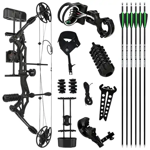 Compoundbogen MILAEM Bogenschießen Set Jagdbogen 30-70lbs
