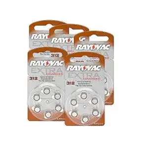 Hörgerätebatterien-312 Rayovac Extra Advanced, 5X 6er Sparpack
