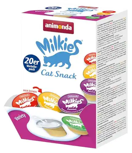 Katzenmilch animonda Milkies Mix Variety, portioniert, 4 x 20 Cups