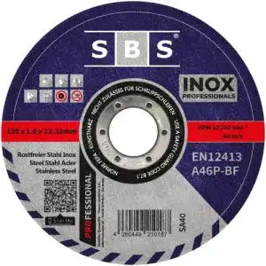 Trennscheibe 125 Metall SBS 100 Stück Inox Trennscheiben