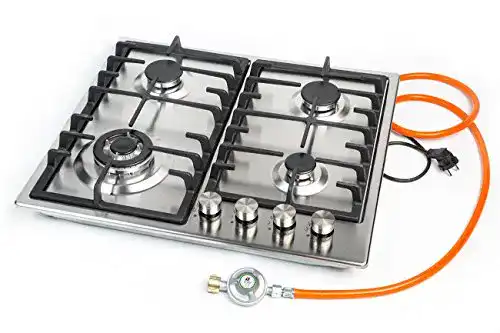 Die beste Gaskochfeld 4-flammig Gas-Shop-24 Edelstahl/Gaskocher Einbau 2026 Test Bestseller Gaskochfeld 4-flammig Gas-Shop-24 Edelstahl/Gaskocher Einbau