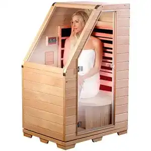 Sauna Newgen Medicals Infrarotkabine: Kompakte Infrarot-Sitz