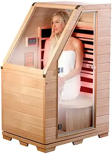 Sauna Newgen Medicals Infrarotkabine: Kompakte Infrarot-Sitz