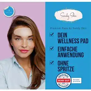 Zornesfalte-Pflaster Sandy Skin 3x Antifalten Pads Dekoltee Falten