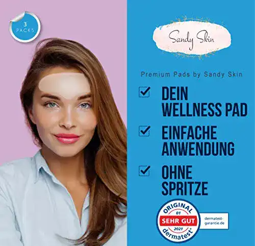 Zornesfalte-Pflaster Sandy Skin 3x Antifalten Pads Dekoltee Falten
