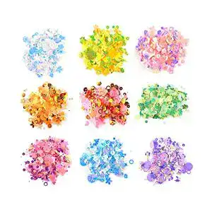 Pailletten Wenyue Glitzer Sequins Lose Irisierend Paillettes