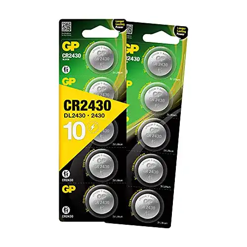CR2430 GP TONER GP Lithium Knopfzellen CR 2430, 10 Stück