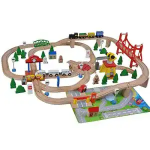 Holzeisenbahn Woodtoys (Holz 100 Teile)