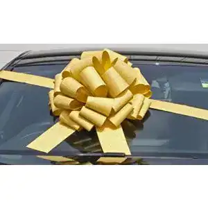 Riesenschleife Jaffa Imports, 40,6 cm + 6 Meter Band Glitter Gold