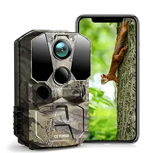 Wildkamera mit WLAN CEYOMUR Wildkamera 30MP 1296P