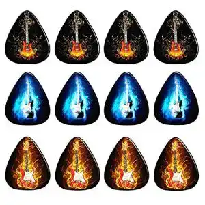 Plektrum YOUYIKE Guitar Picks, 12 Stück Celluloid Plektren