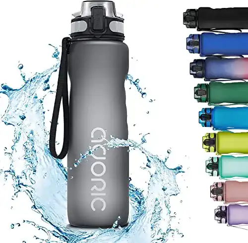 Trinkflasche 1 Liter Adoric Sport Trinkflasche, [BPA Frei Tritan]