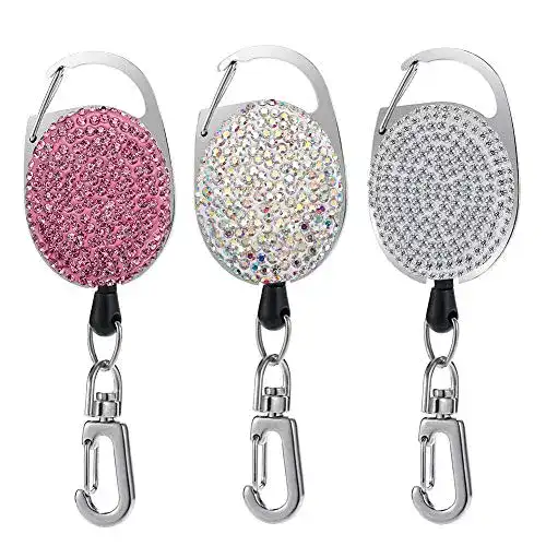 Schlüssel-Jojo Artscope Schlüssel JoJo Ausziehbar Karabiner Strass