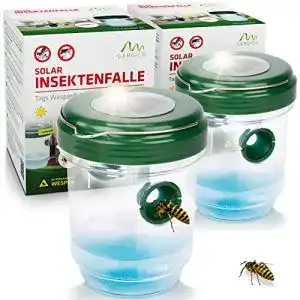 Wespenfalle Gardigo Solar Insektenfalle 2er Set 2in1 Mückenfalle