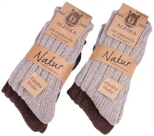 Die beste Wintersocke Brubaker 4 Paar Alpaka Socken Brauntöne 100% Alpaka 2026 Test Bestseller Wintersocke Brubaker 4 Paar Alpaka Socken Brauntöne 100% Alpaka