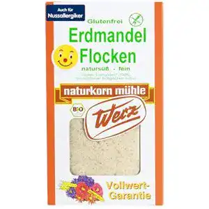 Erdmandelflocken Werz, glutenfrei, 250 g Packung, Bio