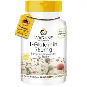 Glutamin-Kapseln WARNKE VITALSTOFFE L-Glutamin, 120 Kapseln