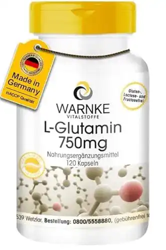 Die beste Glutamin-Kapseln WARNKE VITALSTOFFE L-Glutamin, 120 Kapseln 2026 Test Bestseller Glutamin-Kapseln WARNKE VITALSTOFFE L-Glutamin, 120 Kapseln
