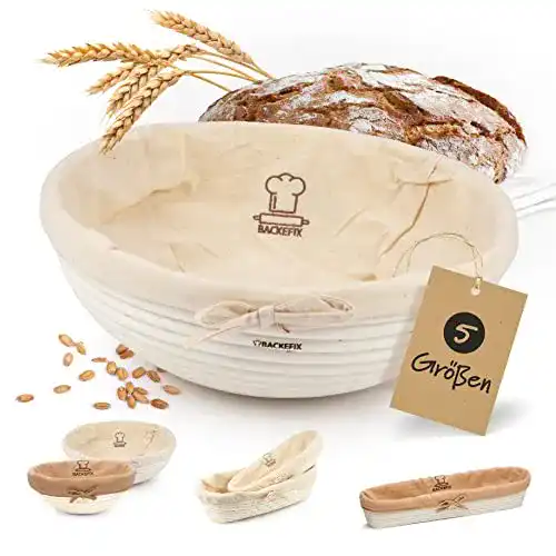 Gärkörbchen Backefix rund 25 cm Ø innen für 1,5 kg bis 2 kg Brot