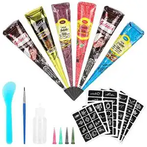 Henna-Tattoo-Farbe Kastiny Temporäres Henna Tattoo Kit