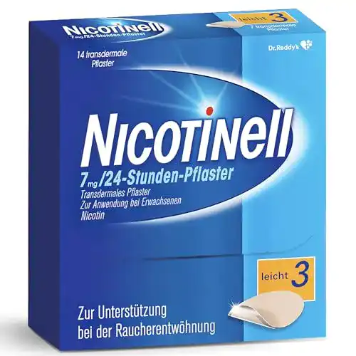 Nikotinpflaster Nicotinell 7 mg/24-Stunden-Pflaster, Stärke 3, 14 St.