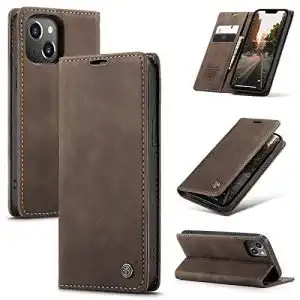 iPhone-14-Leder-Case niloucase Kompatibel mit iPhone 14 Hülle