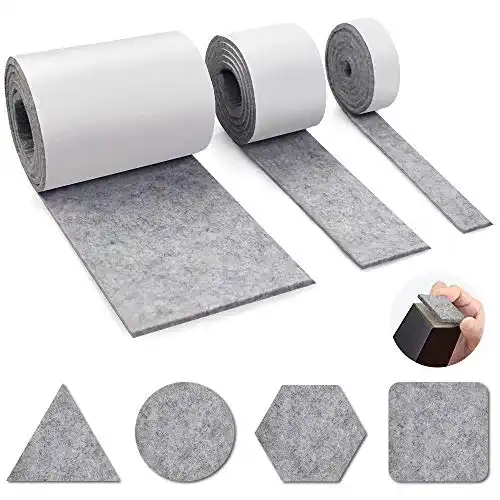 Filzband Auckpure Filzgleiter selbstklebend, 3 Rollen